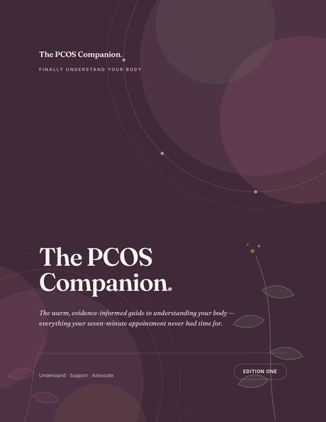 The cover of the 44-page PCOS Companion PDF guide